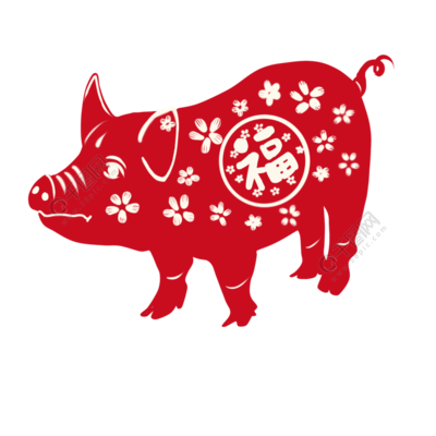 2019猪年剪纸猪窗花猪元素福气猪喜气模板免费下载_psd格式_2000像素_编号33205970-